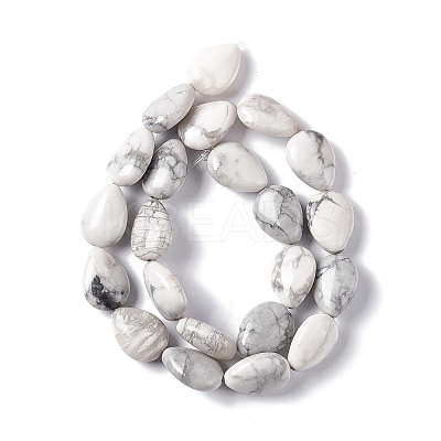 Natural Howlite Beads Strands G-L242-13-1