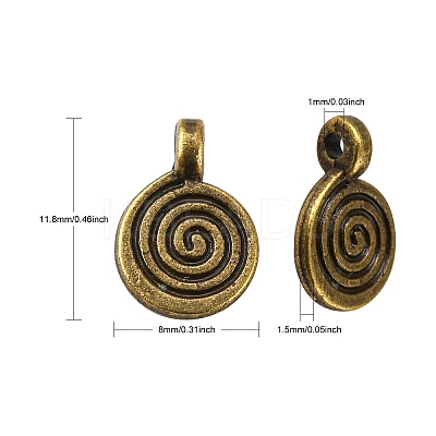 Tibetan Style Alloy Charms LS-MLF0339Y-NF-1