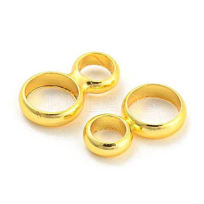 Rack Plating Brass Connector Charms KK-P240-02G-1