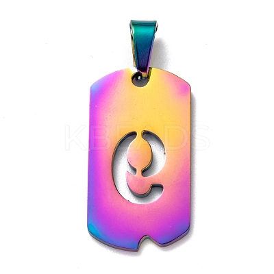 Ion Plating(IP) 304 Stainless Steel Pendants STAS-O127-A09-1