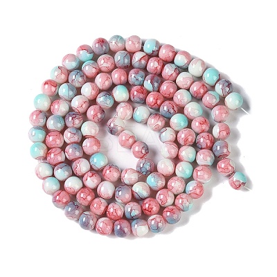 Baking Paint Glass Bead Strands GLAA-H031-01B-01-1