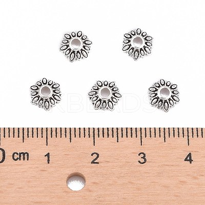 Tibetan Style Bead Caps LFH10352Y-NF-1