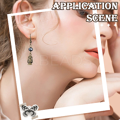40Pcs Tibetan Style Zinc Alloy Pendants Sets TIBEP-SC0003-35AG-1