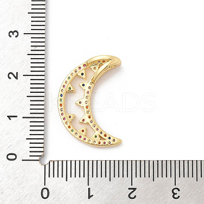 Brass Micro Pave Cubic Zirconia Pendants ZIRC-I069-02G-05-1