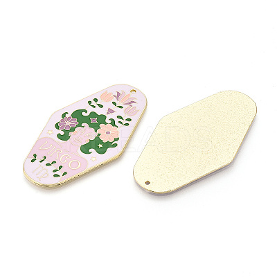 Rack Plating Alloy and Enamel Big Pendants X1-ENAM-T021-29B-1