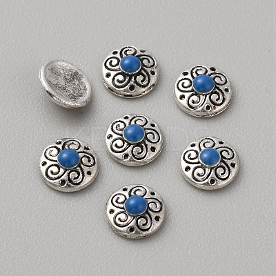 Tibetan Style Alloy Cabochons MRMJ-WH0075-97H-1