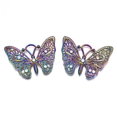 Rack Plating Rainbow Color Alloy Pendants PALLOY-S180-225A-1