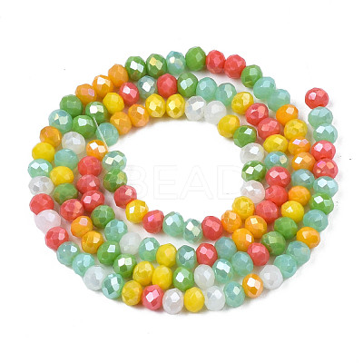 Opaque Glass Beads Strands GLAA-T006-07-A05-1