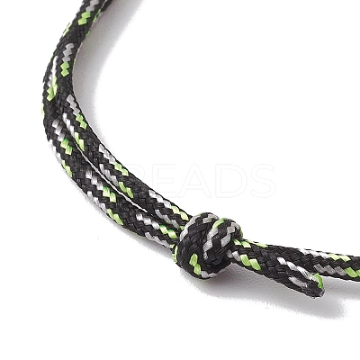 Adjustable Polyester & Spandex Cord Bracelets for Men Women BJEW-JB12092-01-1