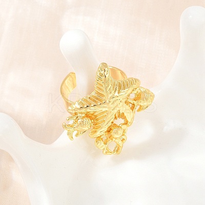 Ocean Brass Cuff Open Rings KK-CBA5A76-04G-04-1