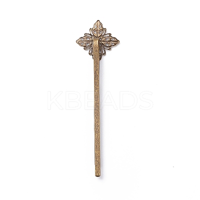 Brass Hair Bobby Pin Findings X-HJEW-H009-AB-1