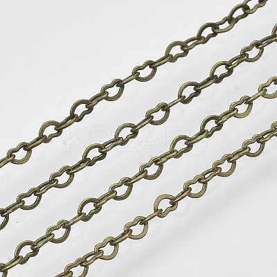 Brass Heart Link Chains CHC-T008-03AB-01-1