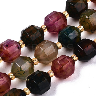 Natural Agate Beads Strands G-T131-82B-06-1