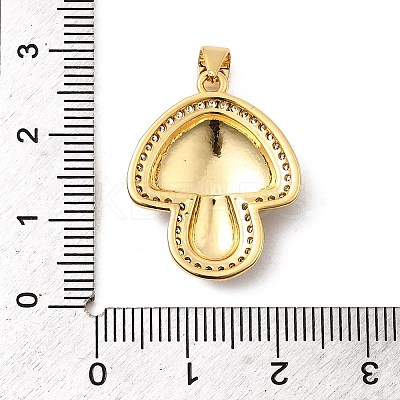 Brass Micro Pave Cubic Zirconia Pendants KK-A266-04E-G-1
