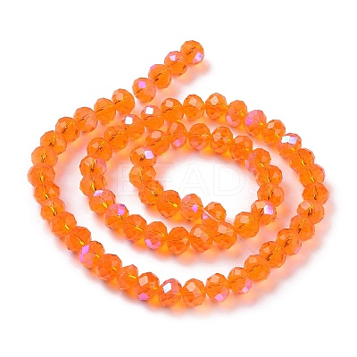 Electroplate Glass Beads Strands EGLA-A034-T4mm-L07-1