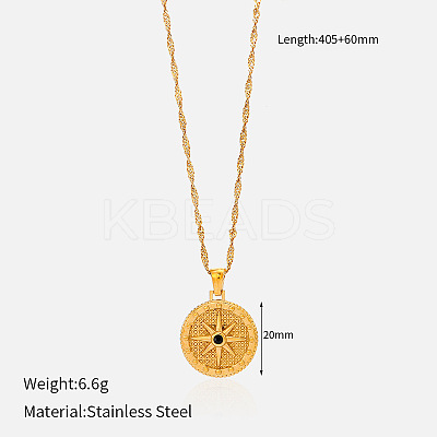 304 Stainless Steel Pendant Necklaces for Women FS-WG3C5F5-12-1
