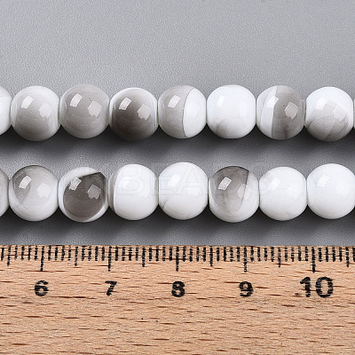 Baking Paint Glass Beads X1-DGLA-N013-8mm-01-1