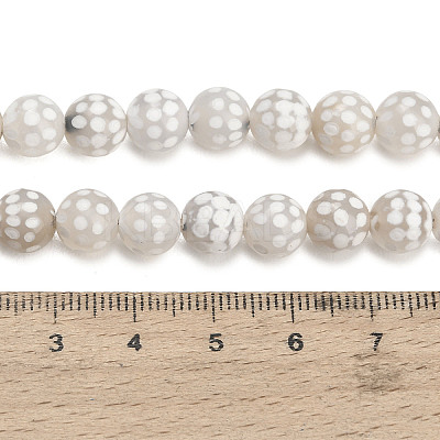 Tibetan Style dZi Beads Strands GG-NH0001-A04-8MM-1