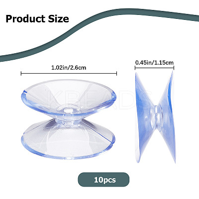 Plastic Double-Sided Suction Cups KY-WH0046-16B-1