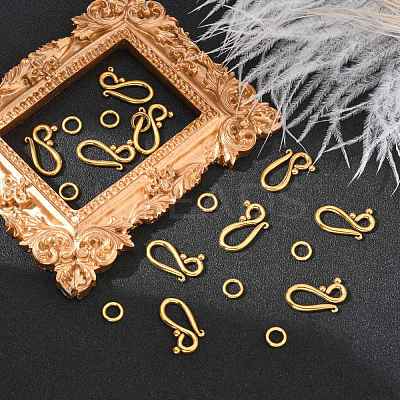 Tibetan Style Hook and Eye Clasps X-K08ZJ011-1