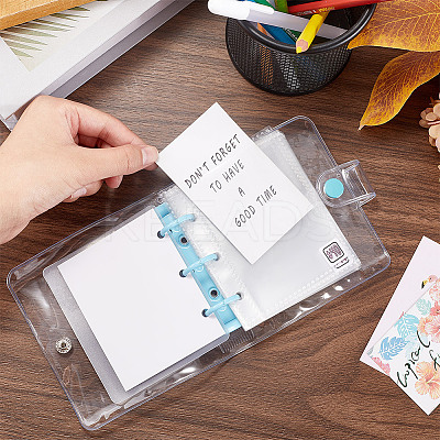 3-Ring 4 Inch PVC Mini Binder Savings Challenge DIY-WH0430-204C-1