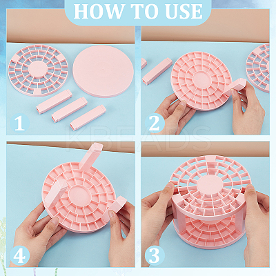 Plastic Cosmetic Brush Storage Stands MRMJ-WH0079-63D-1