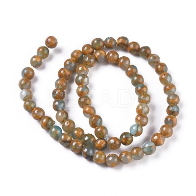 Synthetic Gold Clinquant Stone Beads Strands G-E551-A04-1