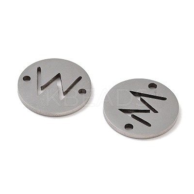 Non-Tarnish 201 Stainless Steel Hollow Flat Round Links FIND-R149-03M-P-1