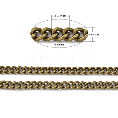 Iron Cuban Link Chains CH-R013-5x4mm-AB-NF-1