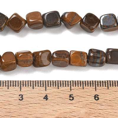 Natural Yellow Tiger Iron Beads Strands GG-CBA9392-17-1