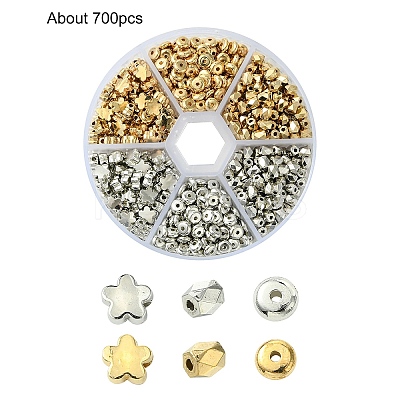 720Pcs 2 Colors CCB Plastic Beads Sets CCB-YW0001-46-1