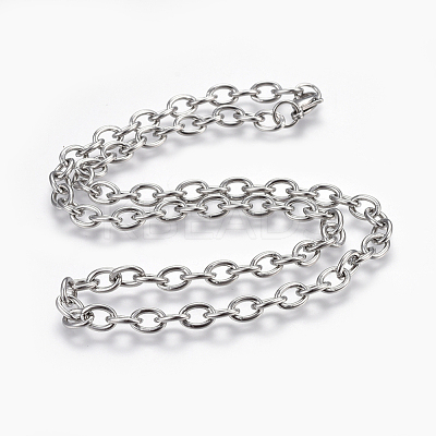 Non-Tarnish 304 Stainless Steel Cable Chains Necklaces NJEW-F242-08P-1