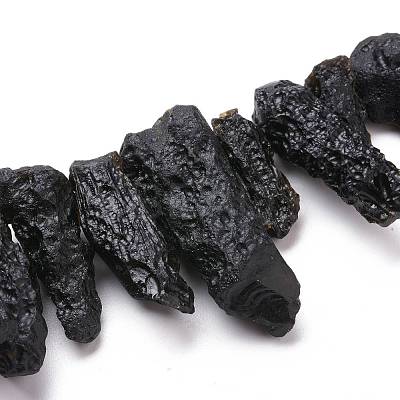 Natural Tektite Beads Strands G-K419-02C-1