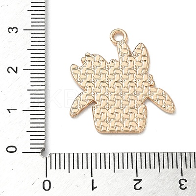 Small Potted Plant with Dog Alloy Enamel Pendants LS-ENAM-I083-01KCG-03-1