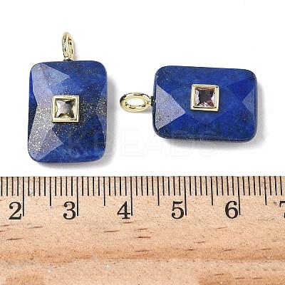 Dyed Natural Lapis Lazuli Pendants G-I391-03G-03-1