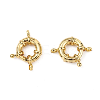 Rack Plating Brass Spring Ring Clasps KK-D399-A-G-NF-1