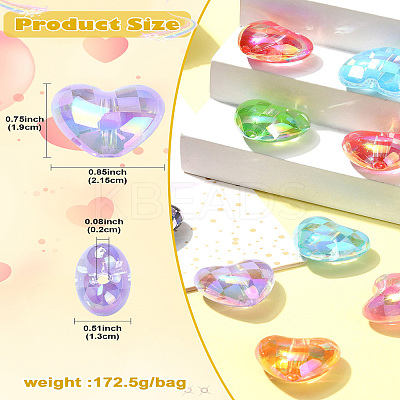 UV Plating Acrylic Beads OACR-CJC0009-07-1