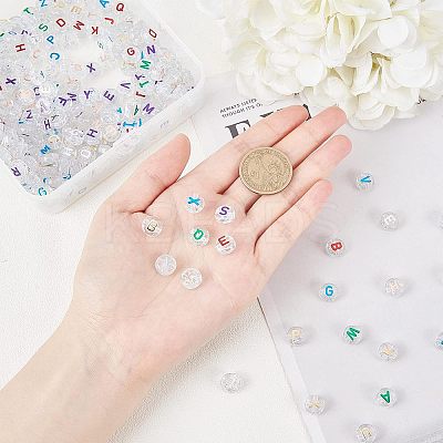 Plating Transparent Acrylic Beads MACR-CA0001-01-1