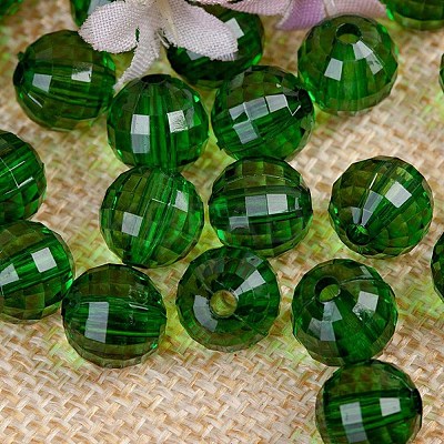 Transparent Acrylic Beads TACR-NH0001-A-12-1