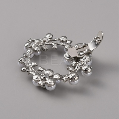 Plastic Imitation Pearl Shoe Decoration AJEW-WH0248-217P-1