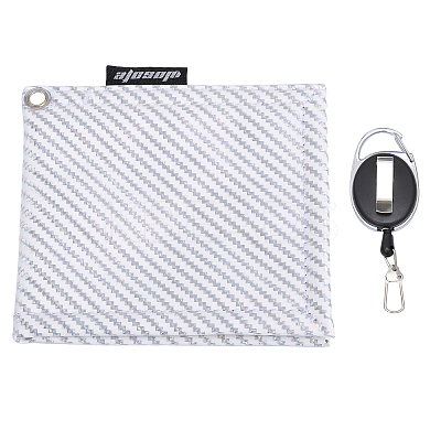 Iridescent PVC & Microfiber Golf Towels AJEW-WH0332-22-1
