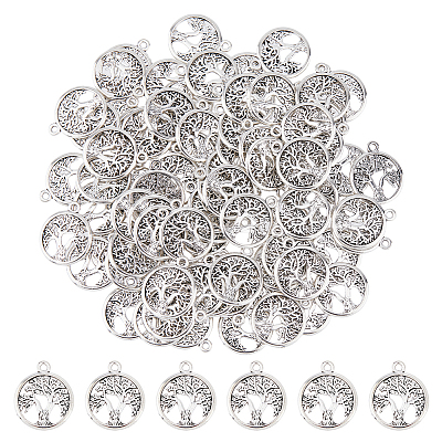 120Pcs Tibetan Style Alloy Pendants TIBE-DC0001-14B-1