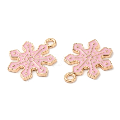 Christmas Light Gold Tone Alloy Enamel Pendants FIND-C031-01KCG-02-1