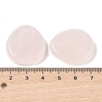 Natural Rose Quartz Pendants G-M440-03B-1