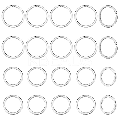 40Pcs 2 Styles 304 Stainless Steel Split Key Rings STAS-CY0001-03-1