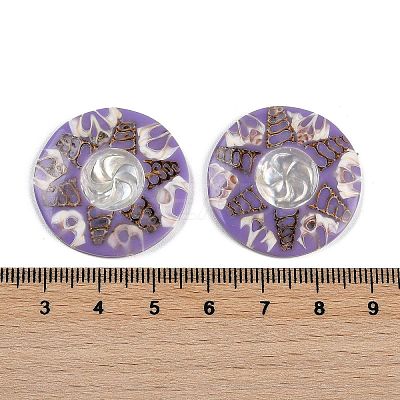 Dyed Natural Shell Cabochons SHEL-P018-01A-02-1