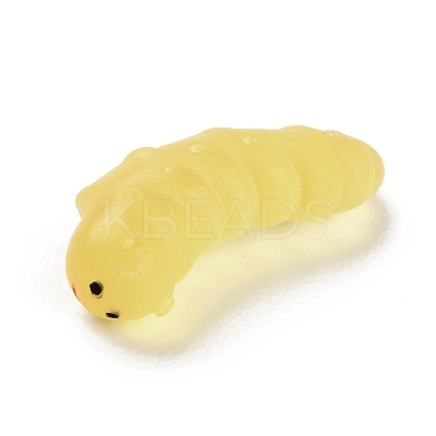 Luminous Resin Worm Ornament DJEW-R011-01C-06-1