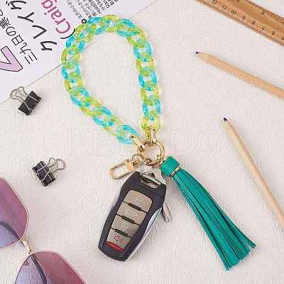 Chain Link Wristlet Keychain HJEW-SW00014-01-1