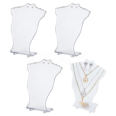 Plastic Necklace Pendant Display AJEW-WH0245-22-1