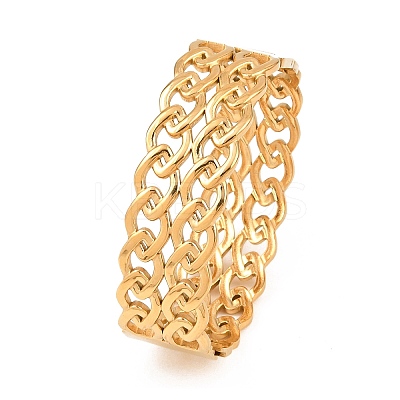 304 Stainless Steel Bangles for Women BJEW-Z155-04G-1